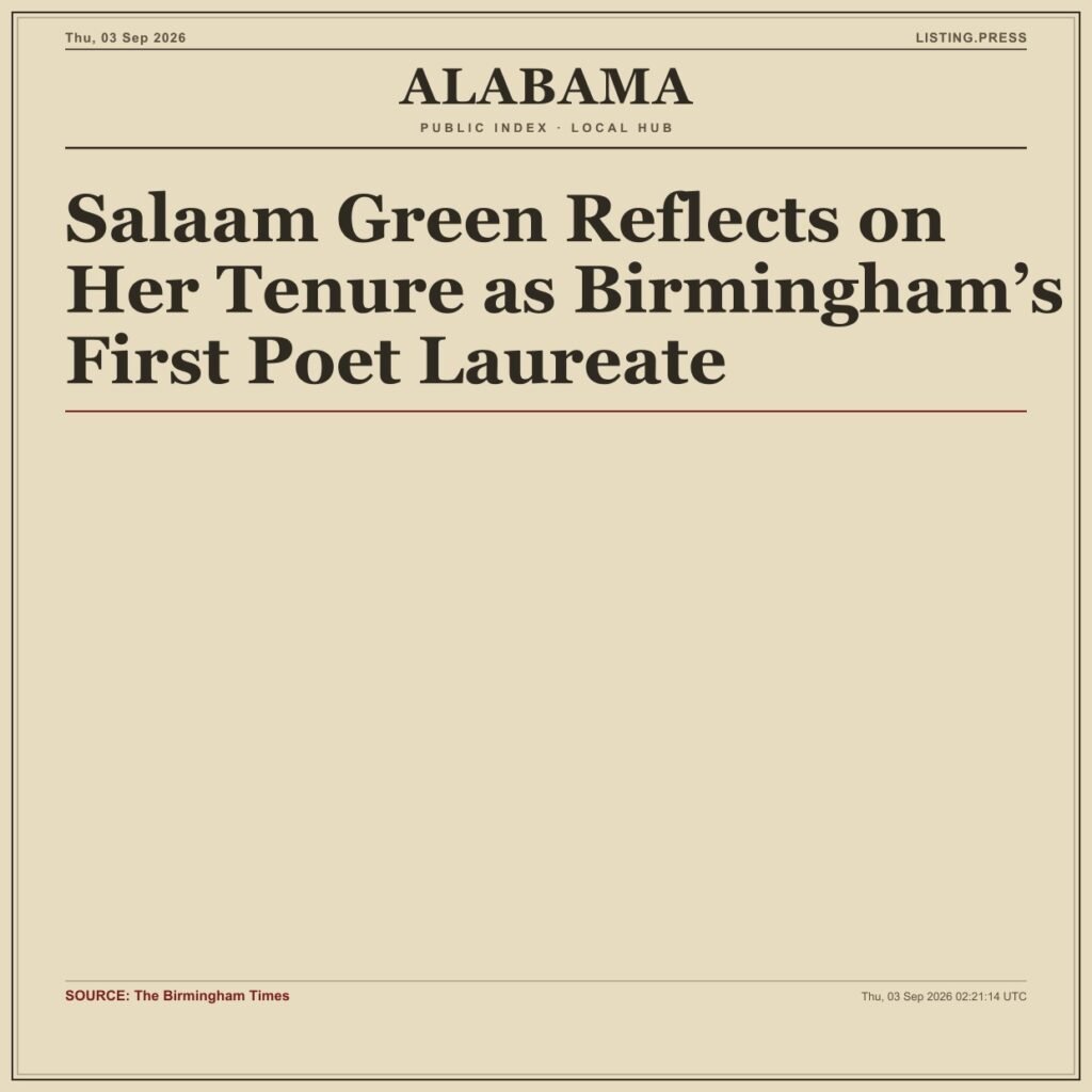 Salaam Green Reflects on Her Tenure as Birmingham’s First Poet Laureate