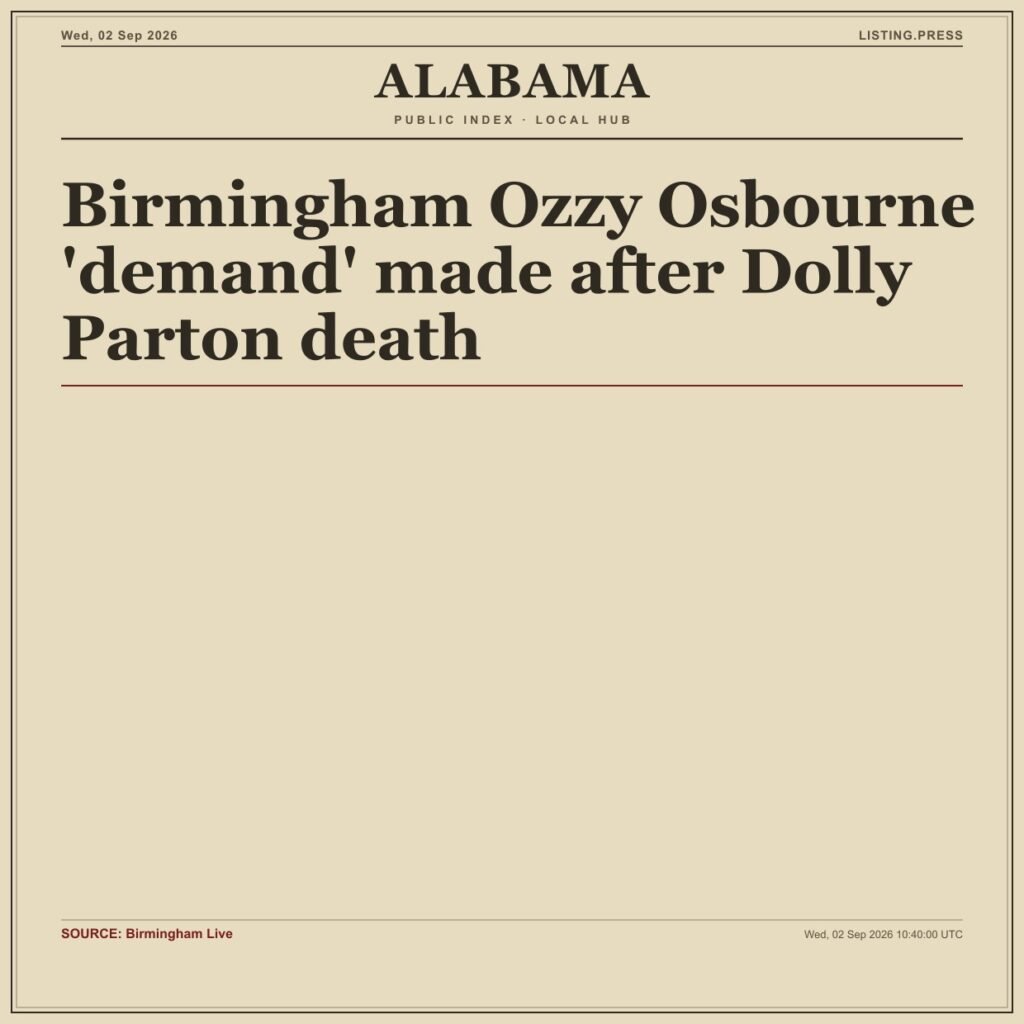 Birmingham Ozzy Osbourne ‘demand’ made after Dolly Parton death