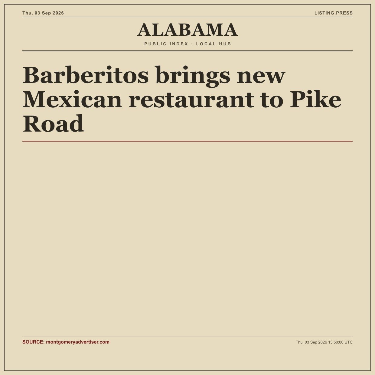 Barberitos brings new Mexican restaurant to Pike Road