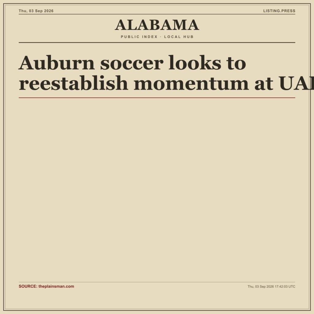 Auburn soccer looks to reestablish momentum at UAB