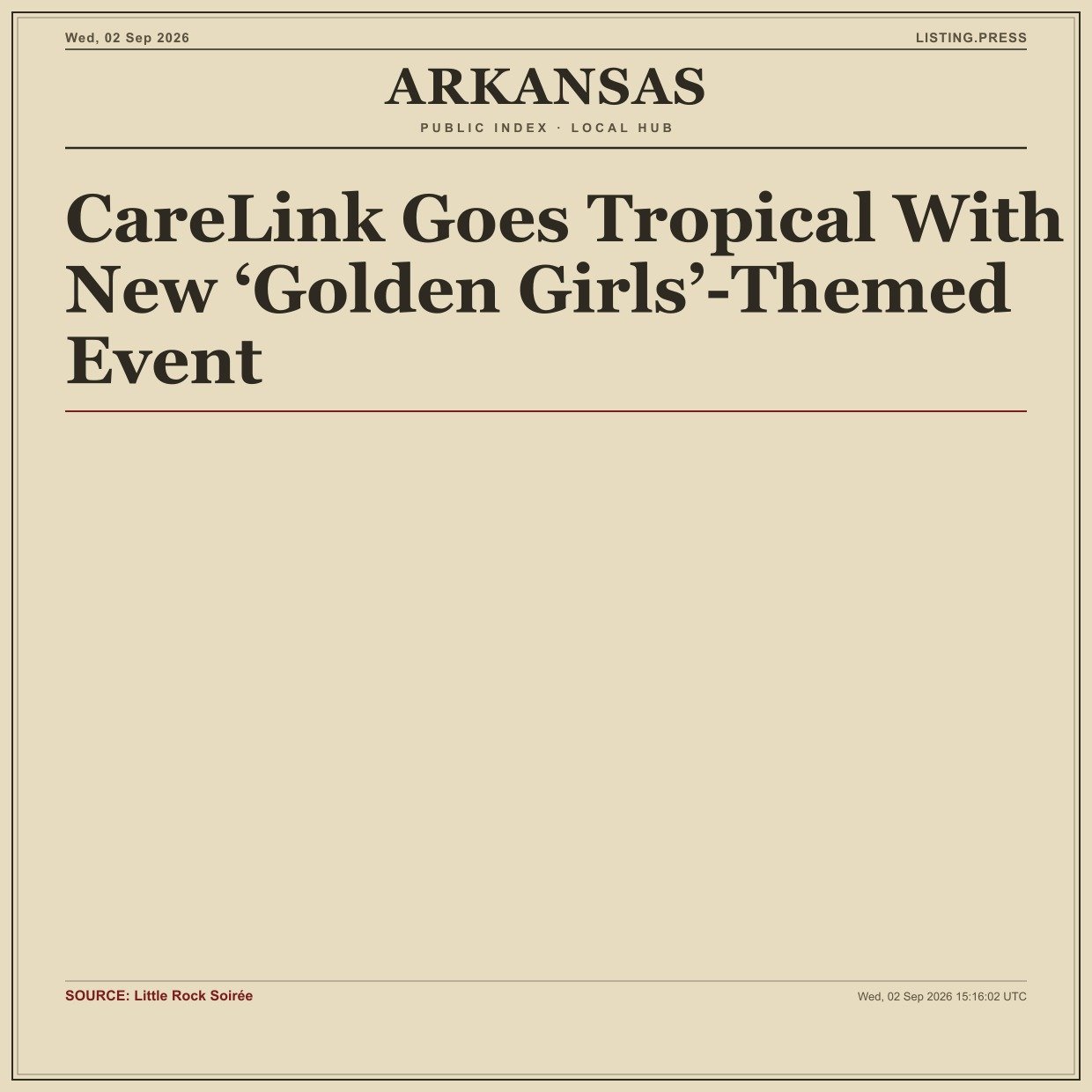 CareLink Goes Tropical With New ‘Golden Girls’-Themed Event