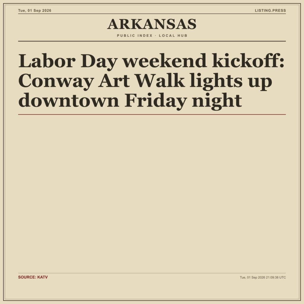 Labor Day weekend kickoff: Conway Art Walk lights up downtown Friday night