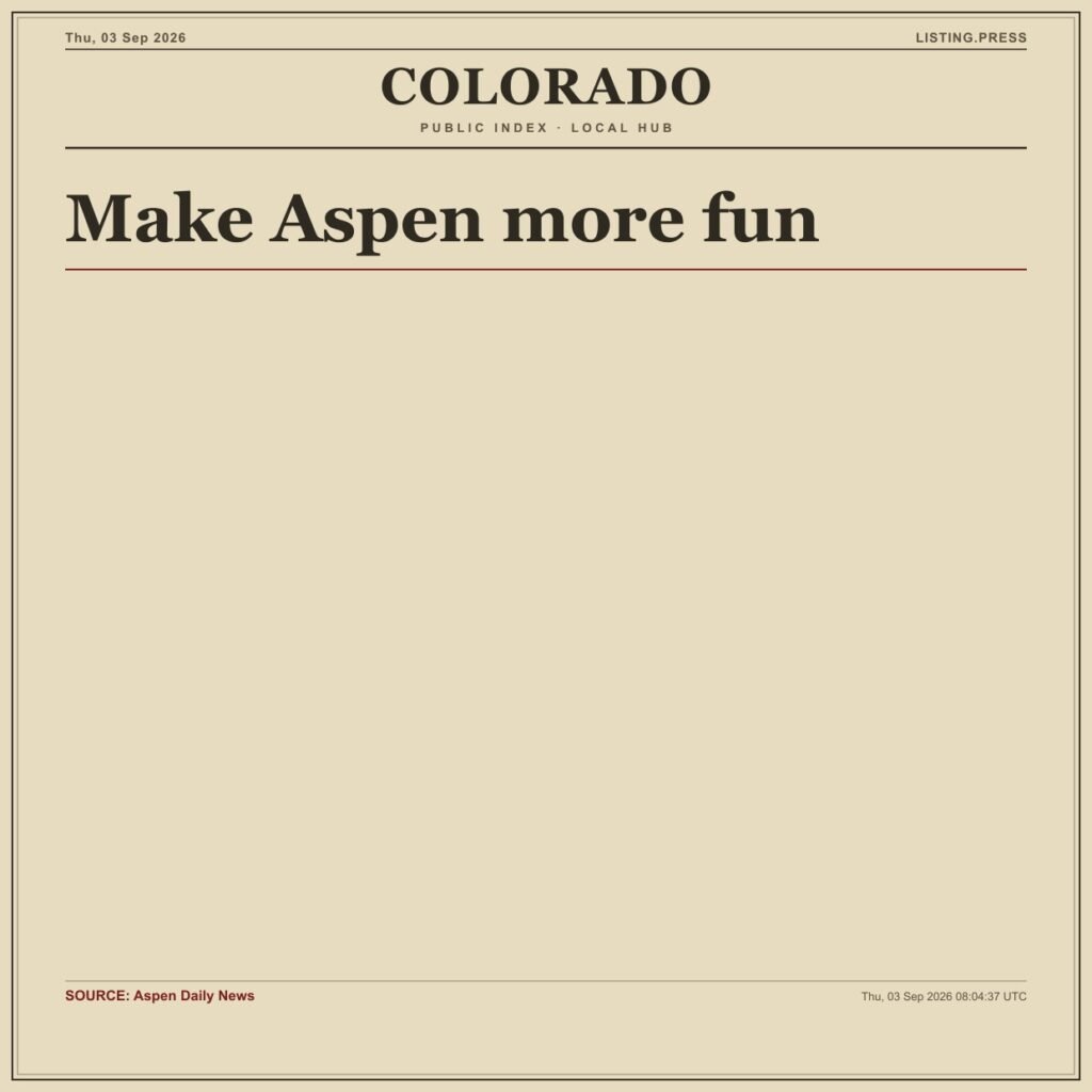 Make Aspen more fun