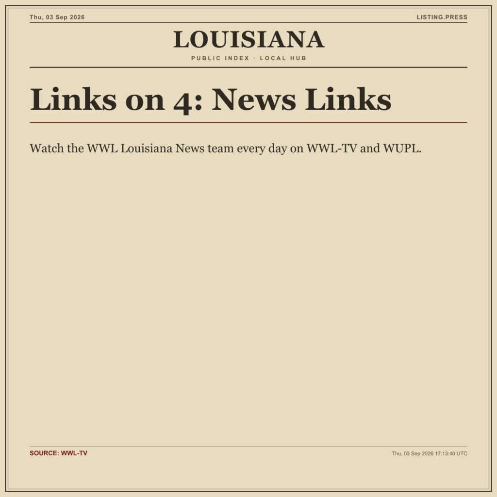 Links on 4: News Links