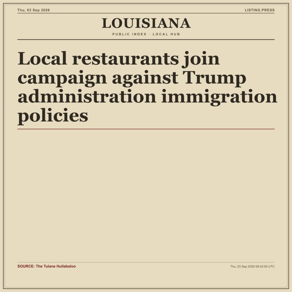 Local restaurants join campaign against Trump administration immigration policies