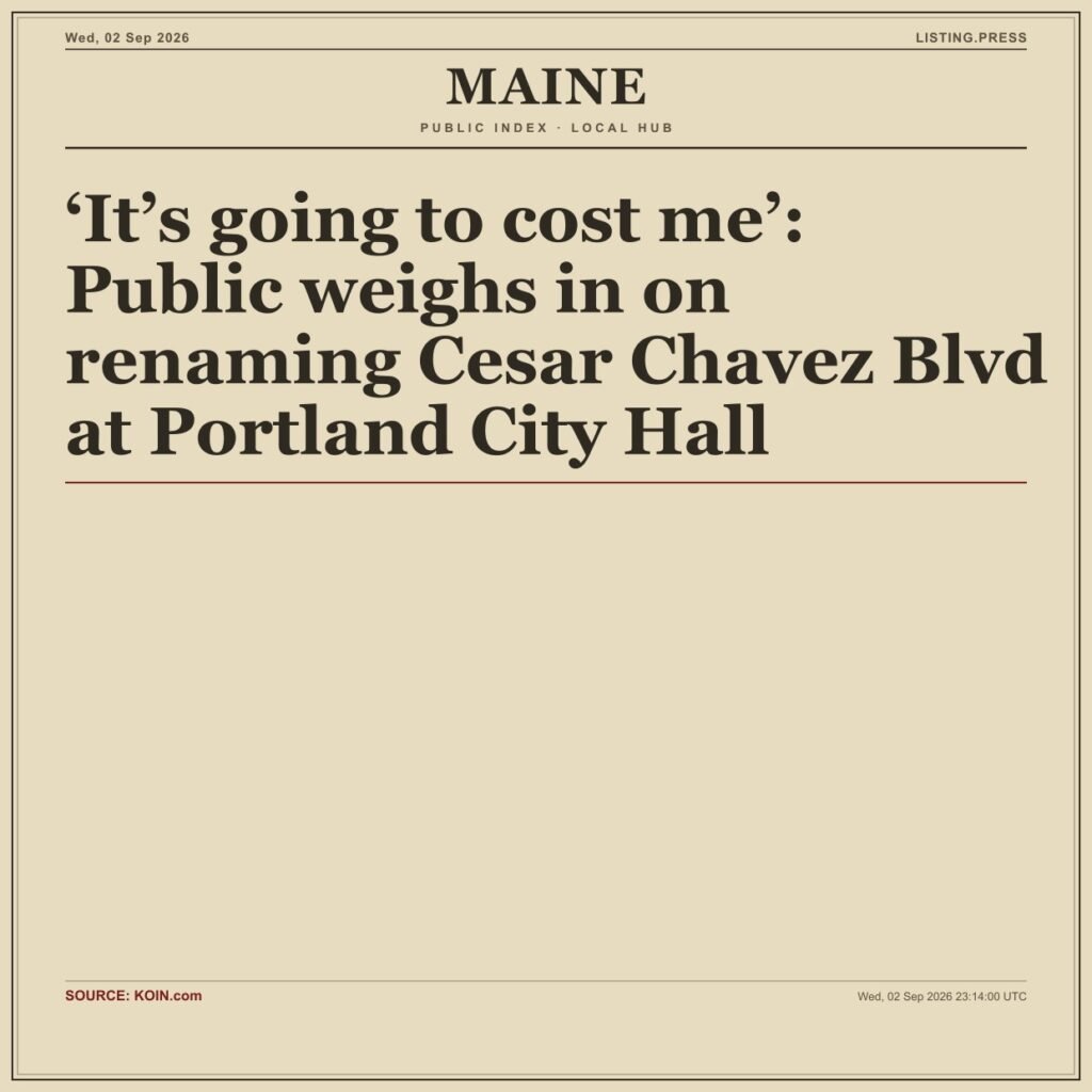 ‘It’s going to cost me’: Public weighs in on renaming Cesar Chavez Blvd at Portland City Hall