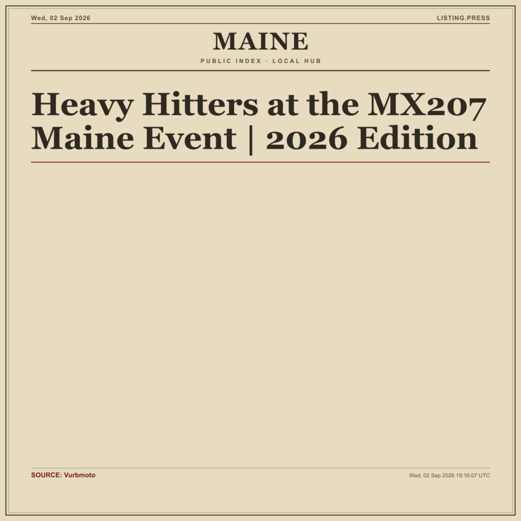 Heavy Hitters at the MX207 Maine Event | 2026 Edition