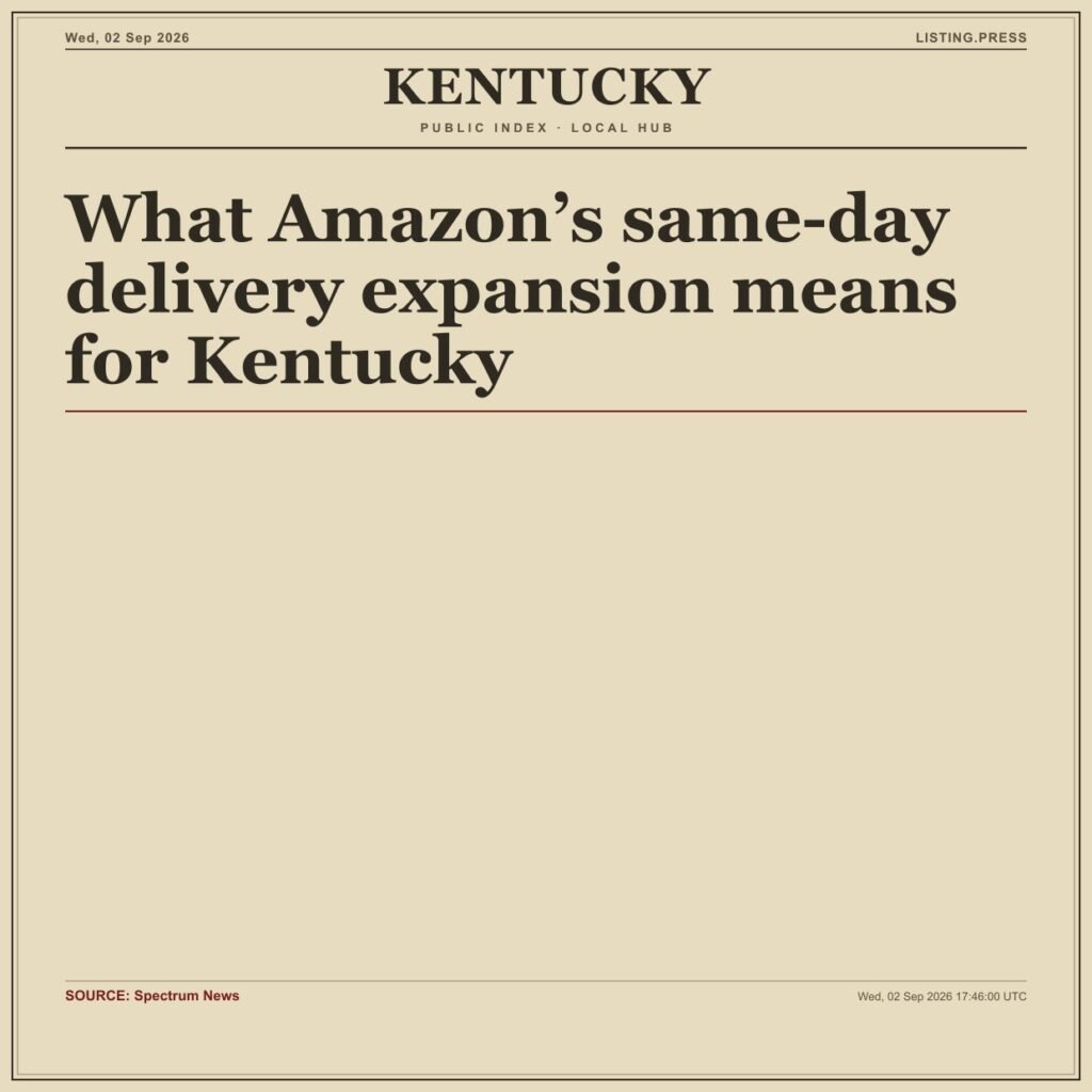 What Amazon’s same-day delivery expansion means for Kentucky