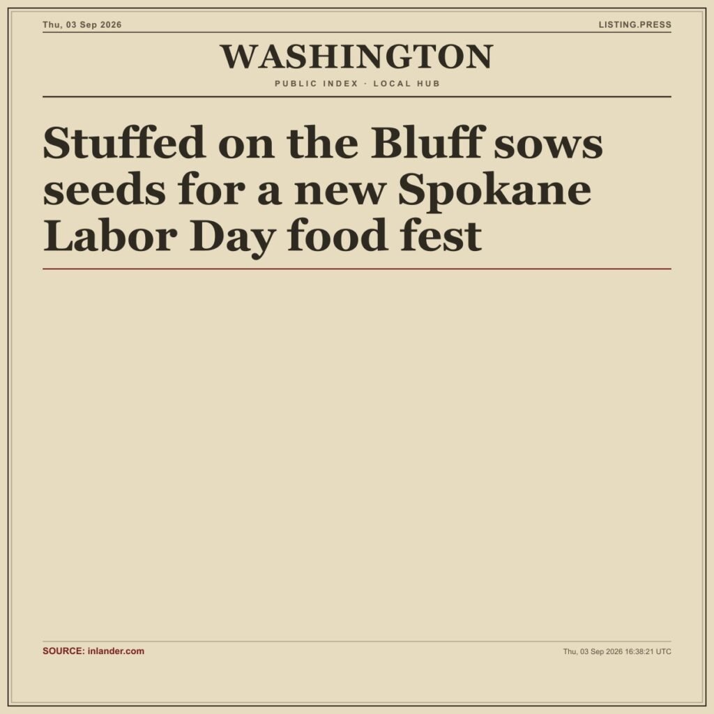 Stuffed on the Bluff sows seeds for a new Spokane Labor Day food fest