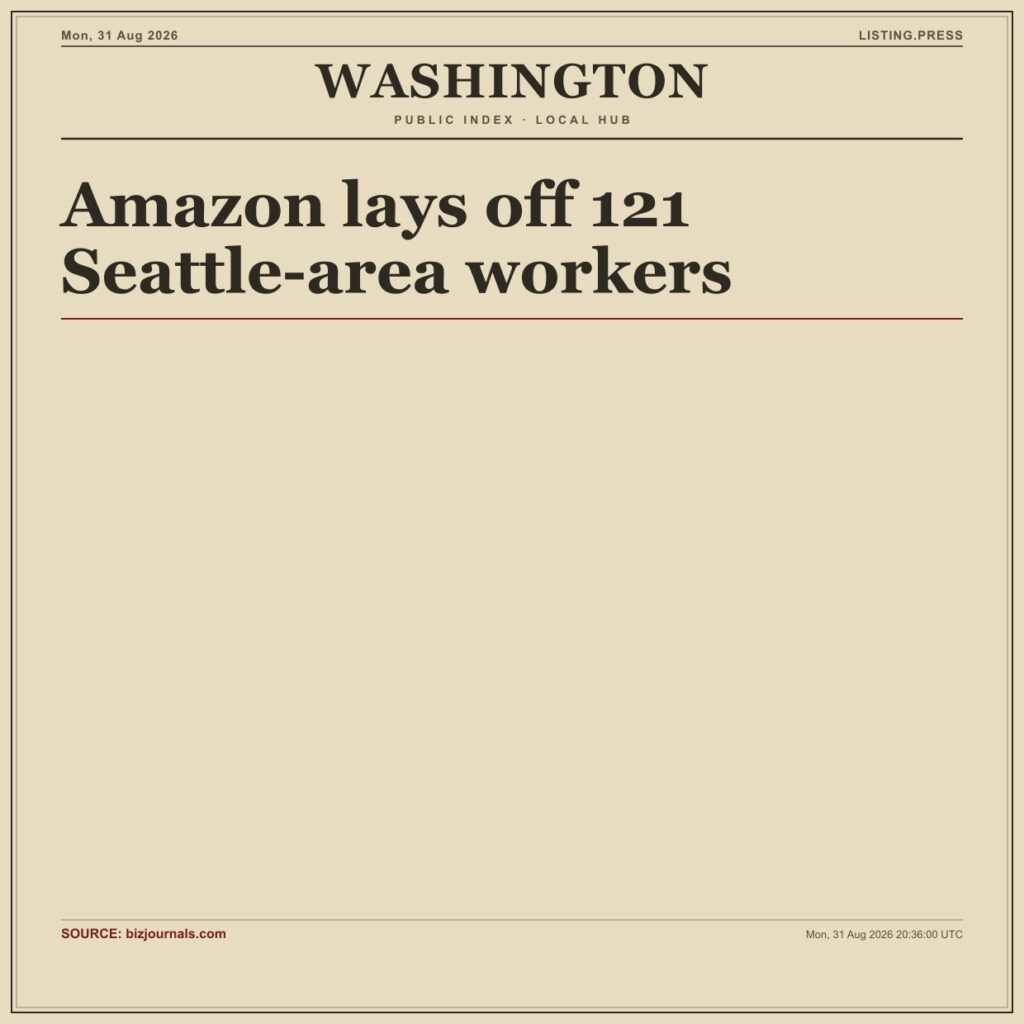 Amazon lays off 121 Seattle-area workers