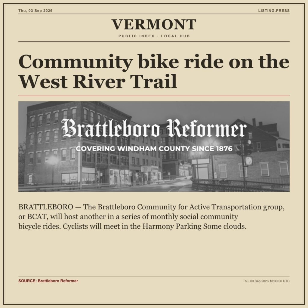 Community bike ride on the West River Trail