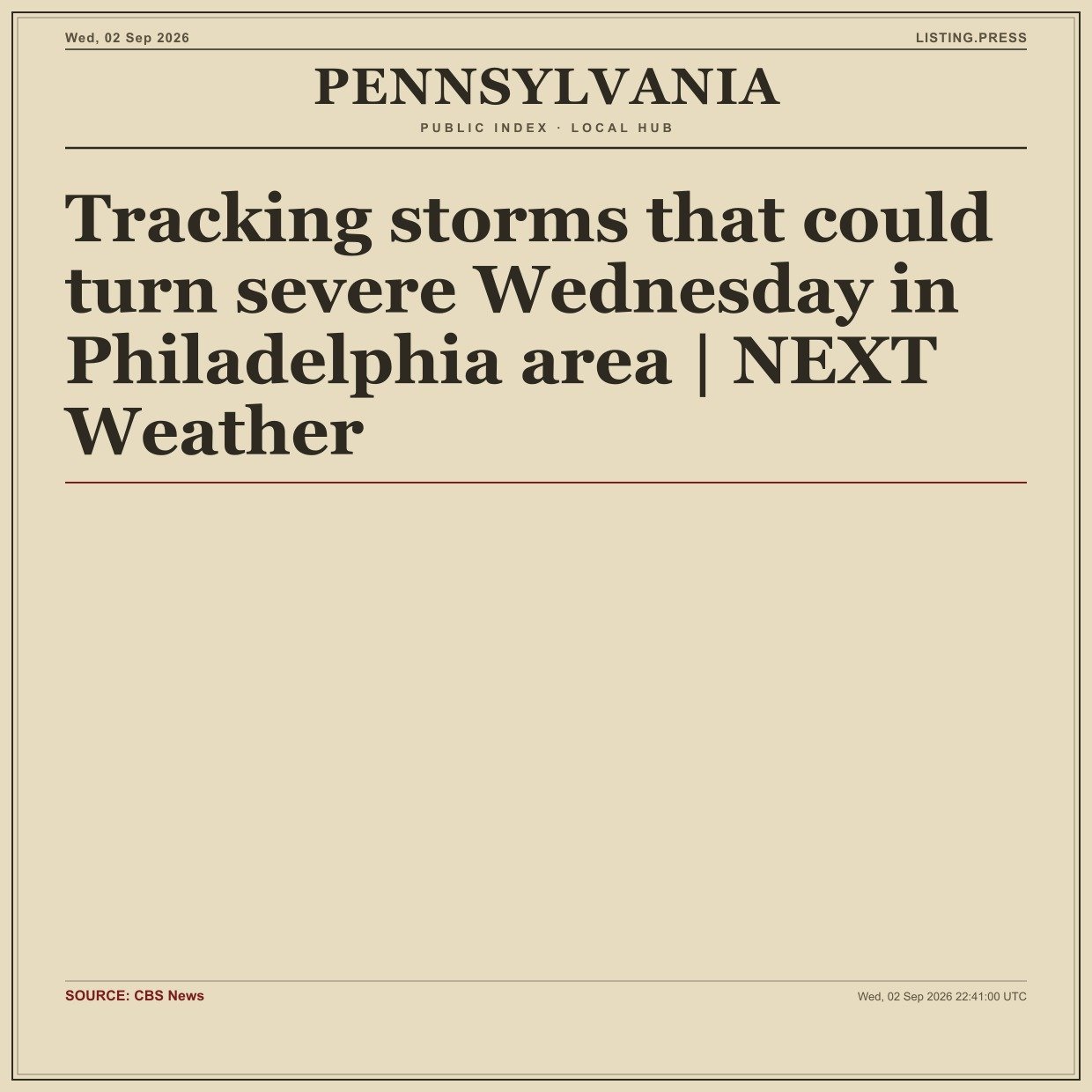 Tracking storms that could turn severe Wednesday in Philadelphia area | NEXT Weather