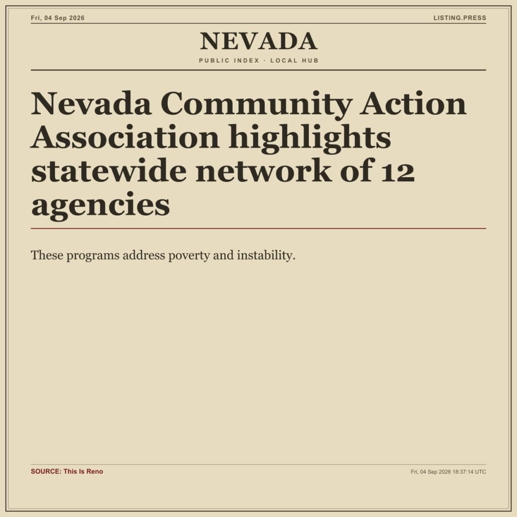 Nevada Community Action Association highlights statewide network of 12 agencies