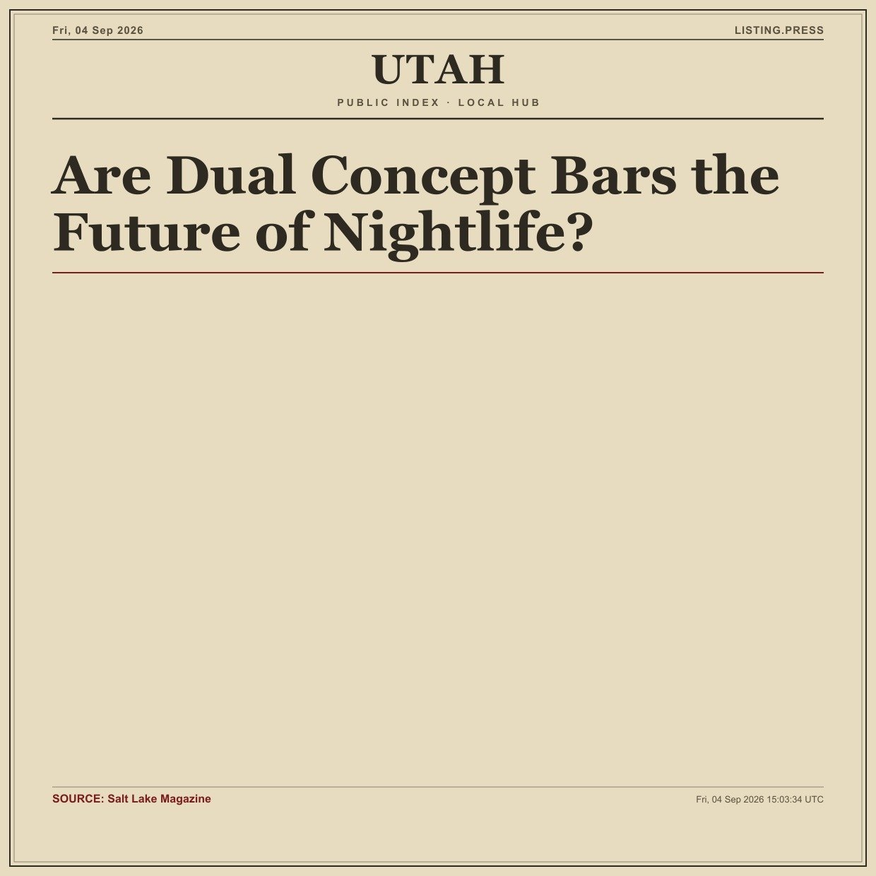 Are Dual Concept Bars the Future of Nightlife?