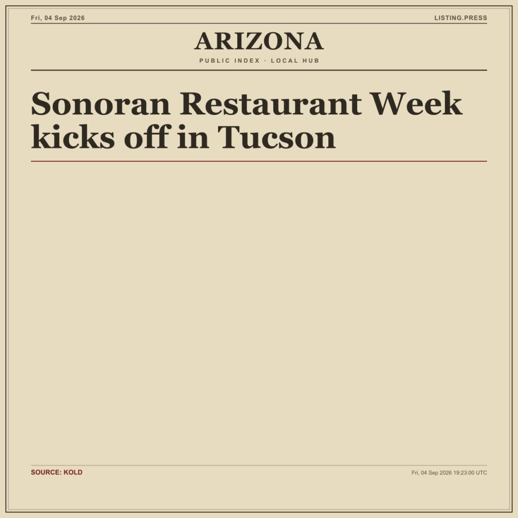 Sonoran Restaurant Week kicks off in Tucson