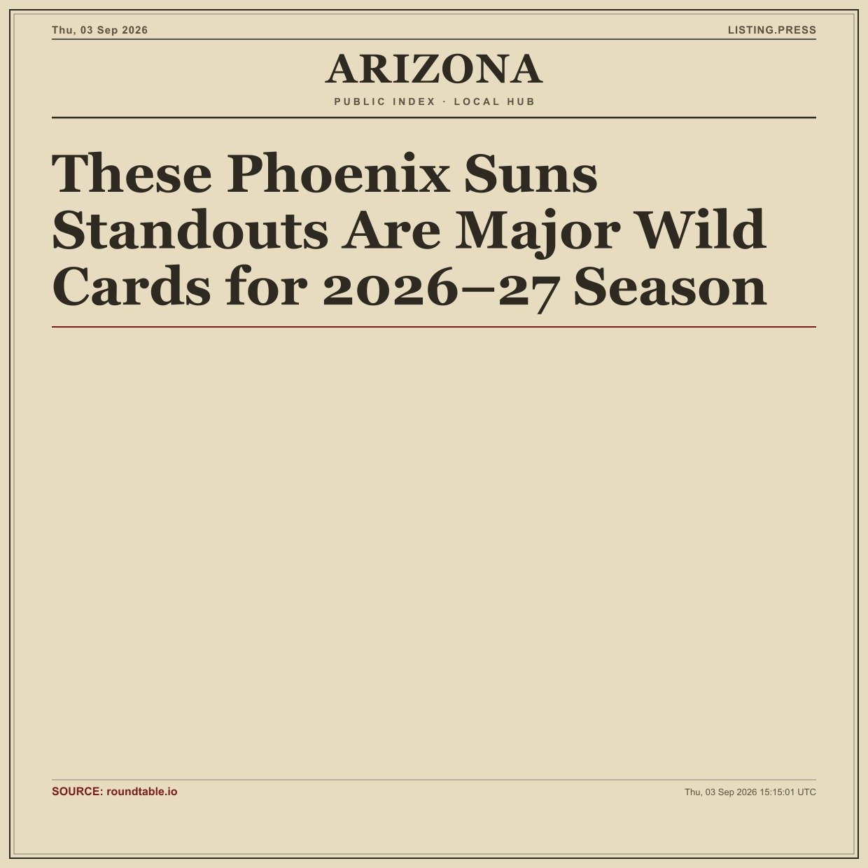 These Phoenix Suns Standouts Are Major Wild Cards for 2026–27 Season