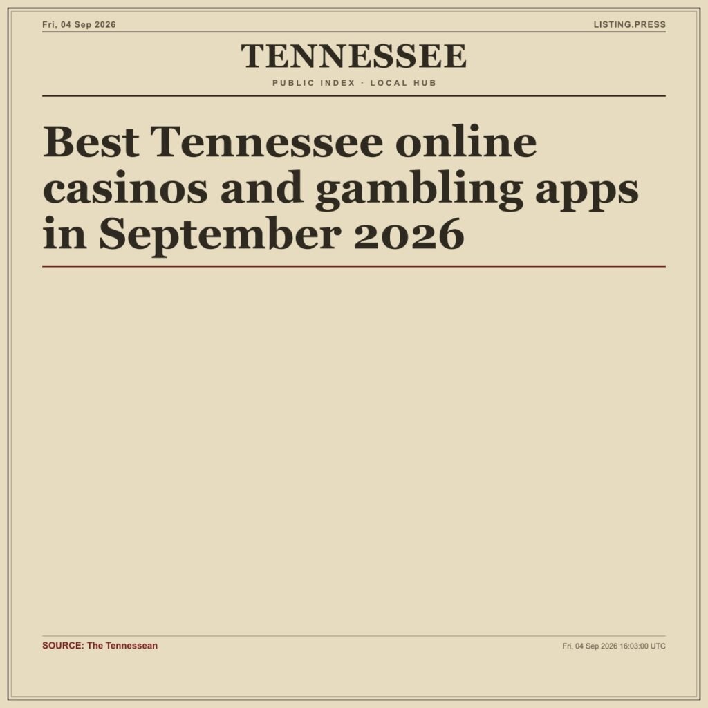 Best Tennessee online casinos and gambling apps in September 2026