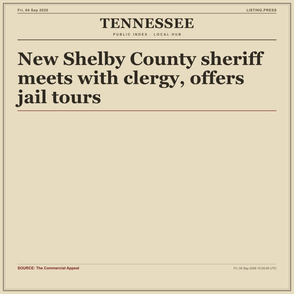 New Shelby County sheriff meets with clergy, offers jail tours