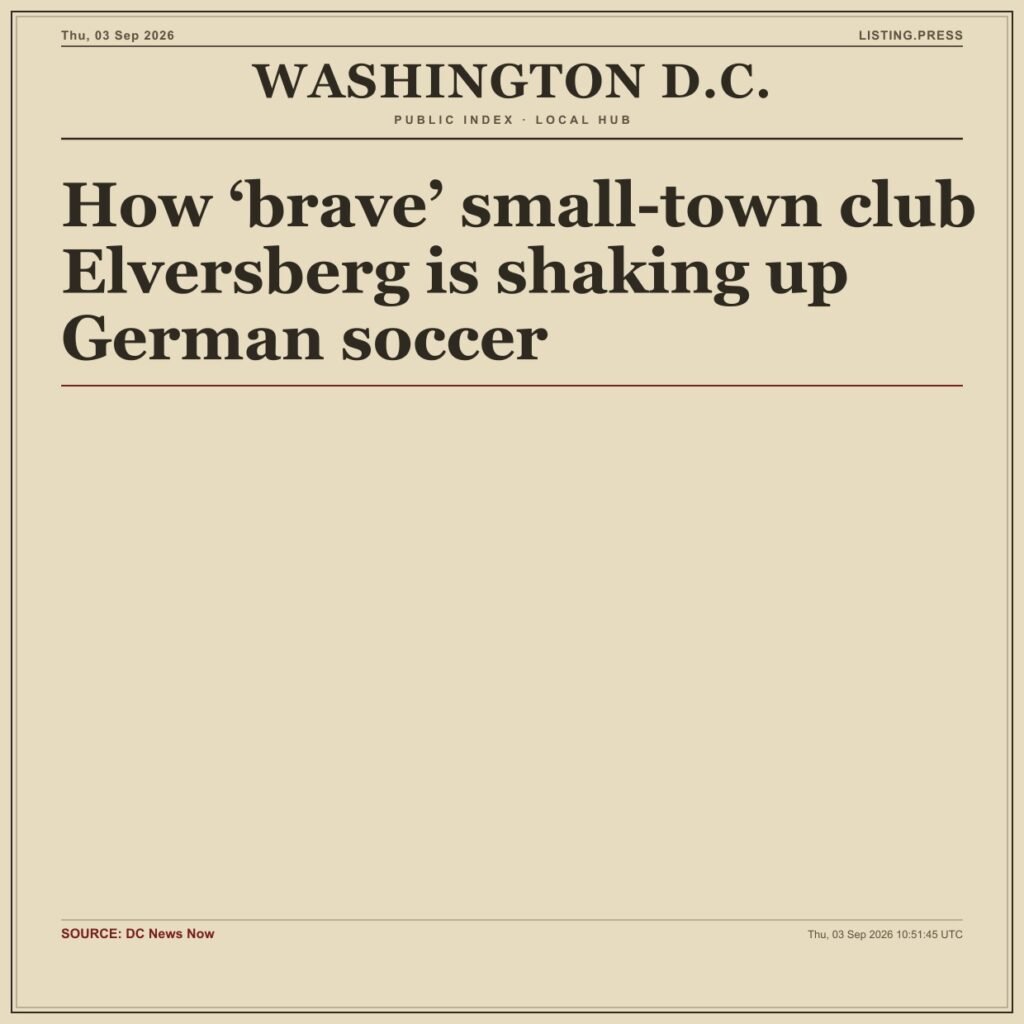 How ‘brave’ small-town club Elversberg is shaking up German soccer