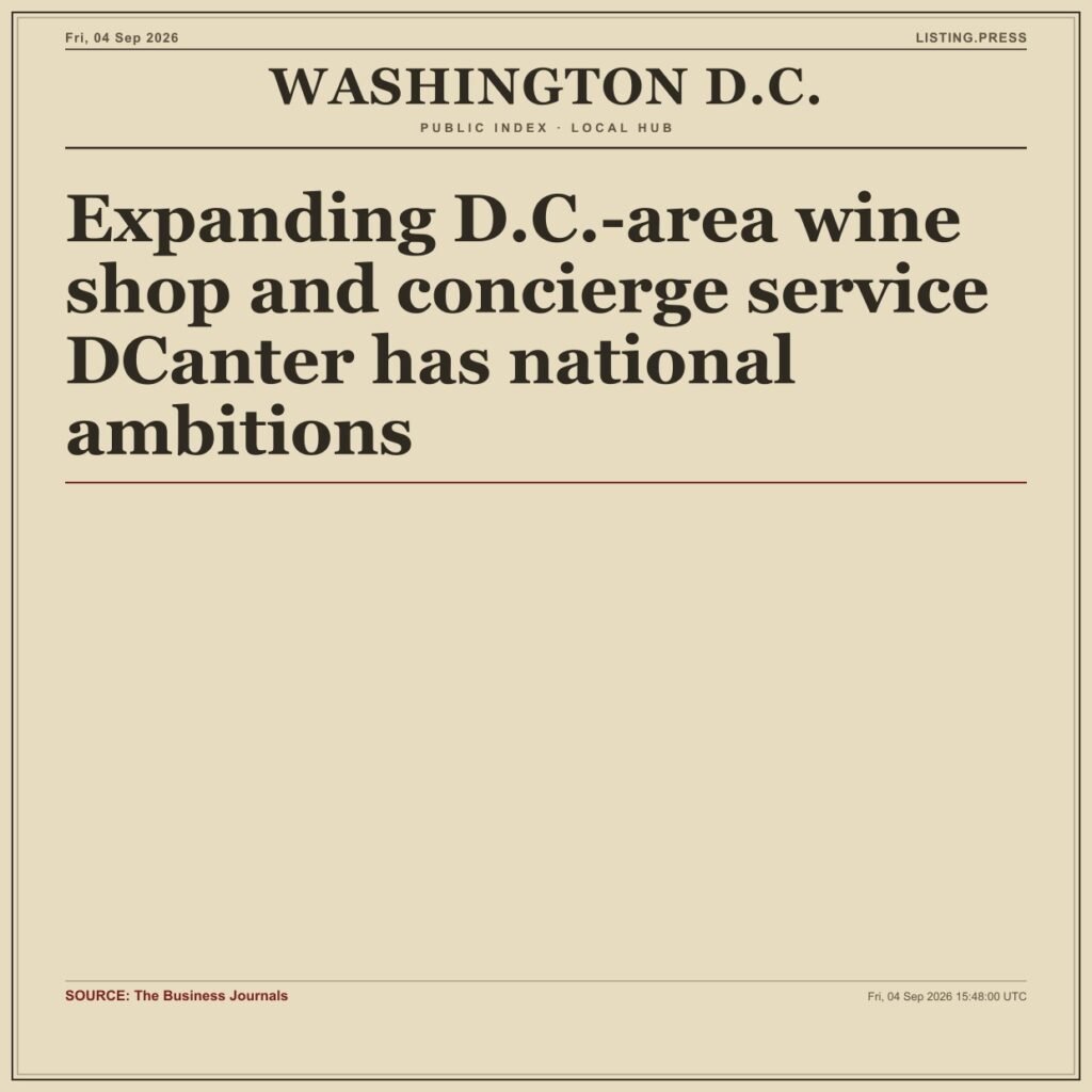 Expanding D.C.-area wine shop and concierge service DCanter has national ambitions