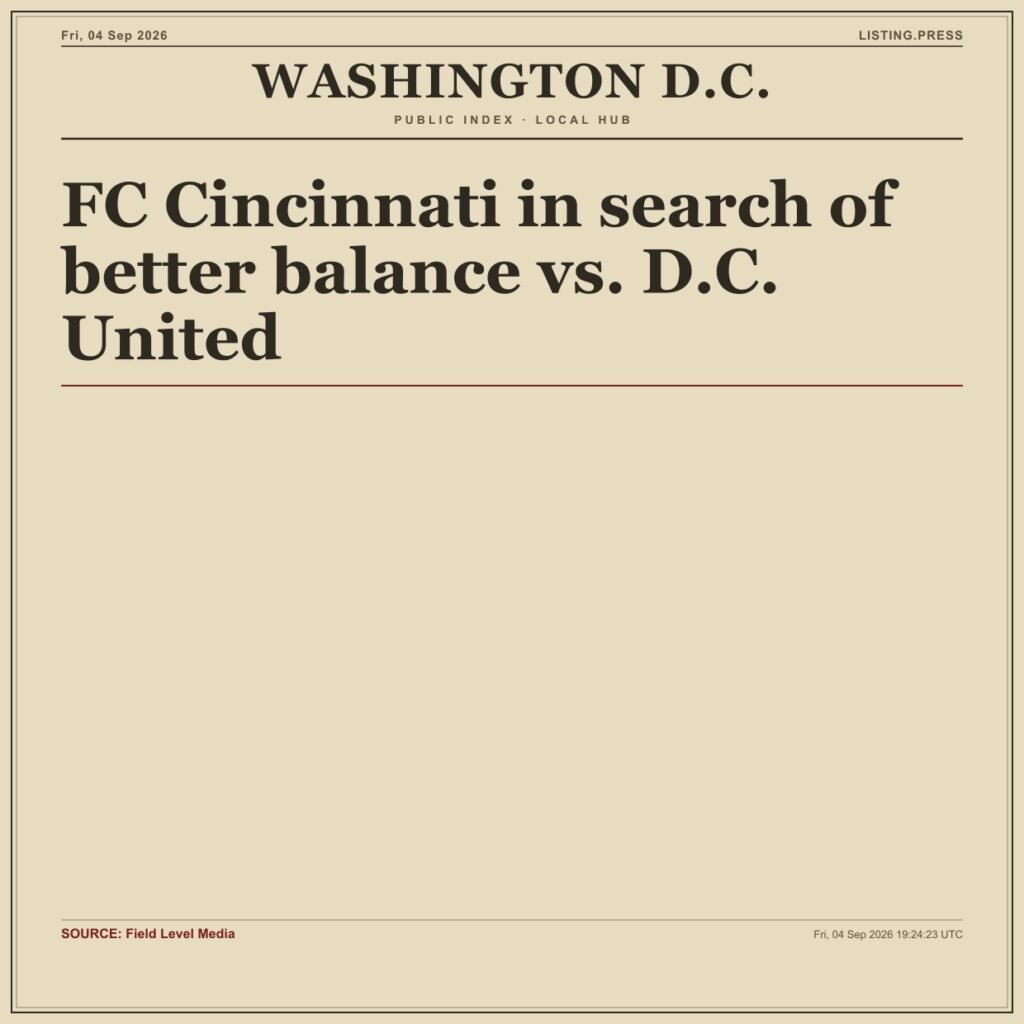 FC Cincinnati in search of better balance vs. D.C. United