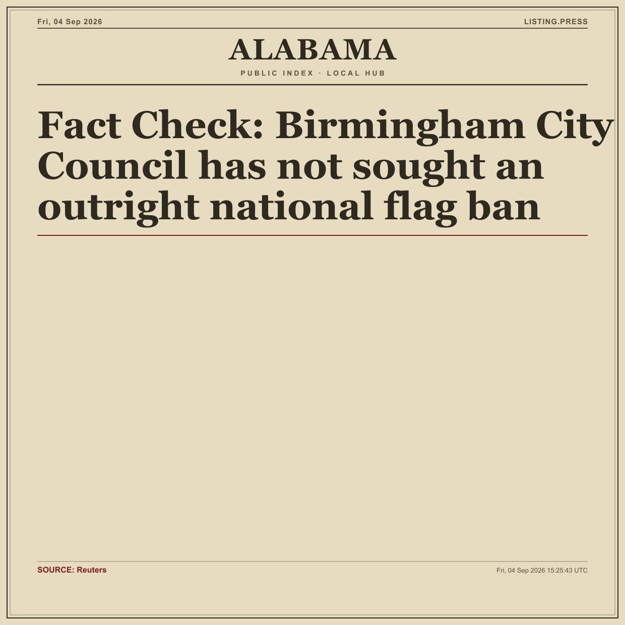 Fact Check: Birmingham City Council has not sought an outright national flag ban
