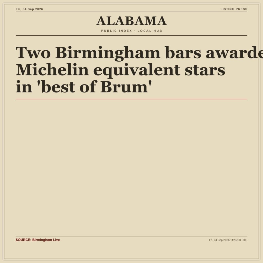 Two Birmingham bars awarded Michelin equivalent stars in ‘best of Brum’