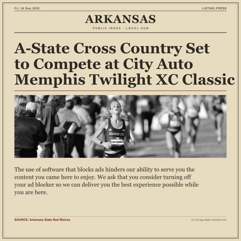 A-State Cross Country Set to Compete at City Auto Memphis Twilight XC Classic