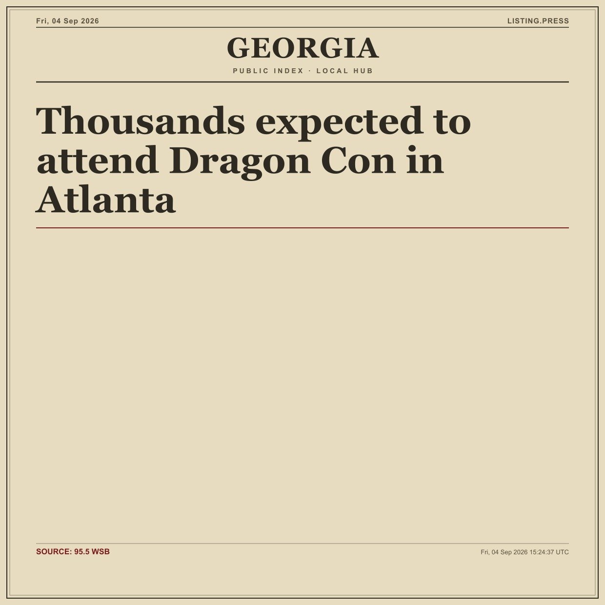 Thousands expected to attend Dragon Con in Atlanta