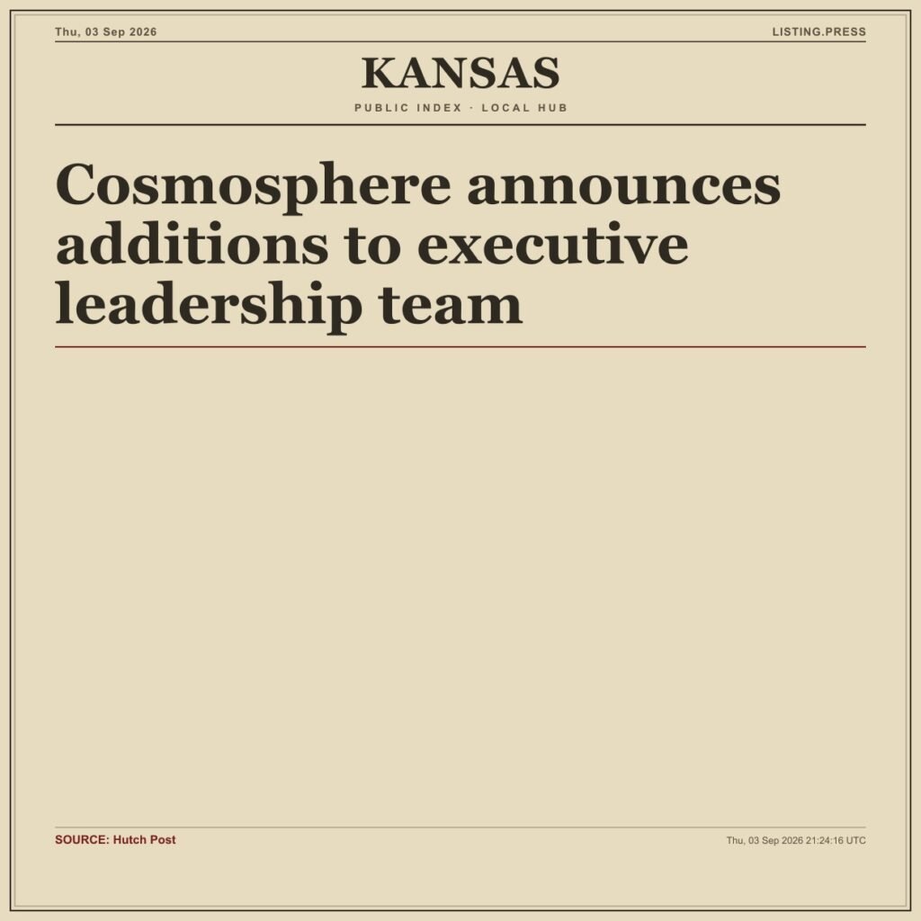 Cosmosphere announces additions to executive leadership team