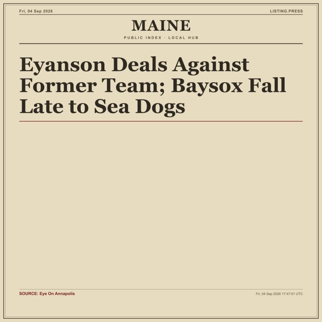 Eyanson Deals Against Former Team; Baysox Fall Late to Sea Dogs