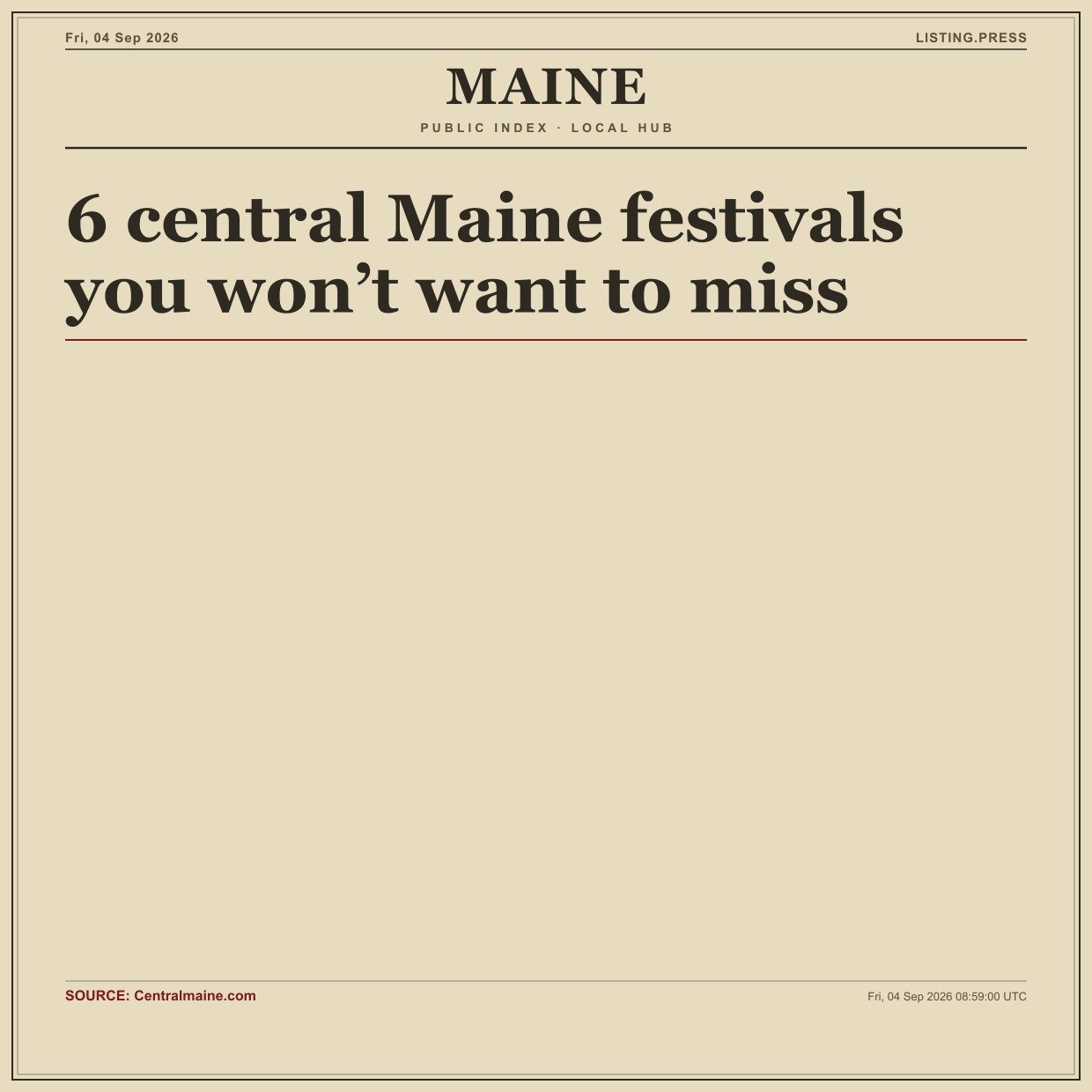6 central Maine festivals you won’t want to miss