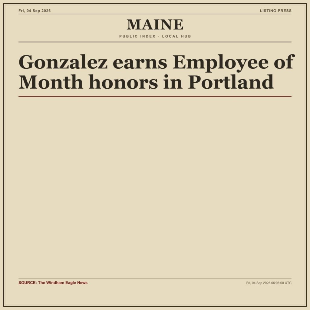 Gonzalez earns Employee of Month honors in Portland