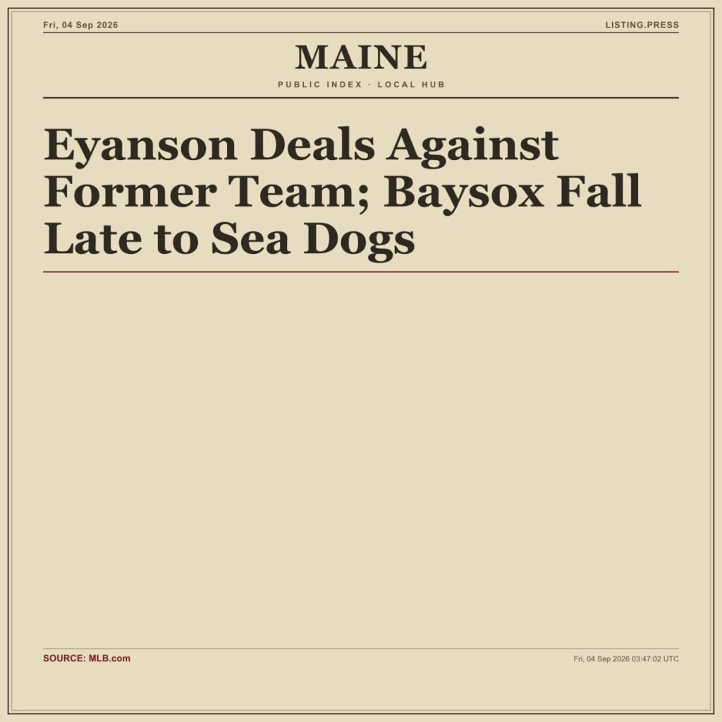 Eyanson Deals Against Former Team; Baysox Fall Late to Sea Dogs