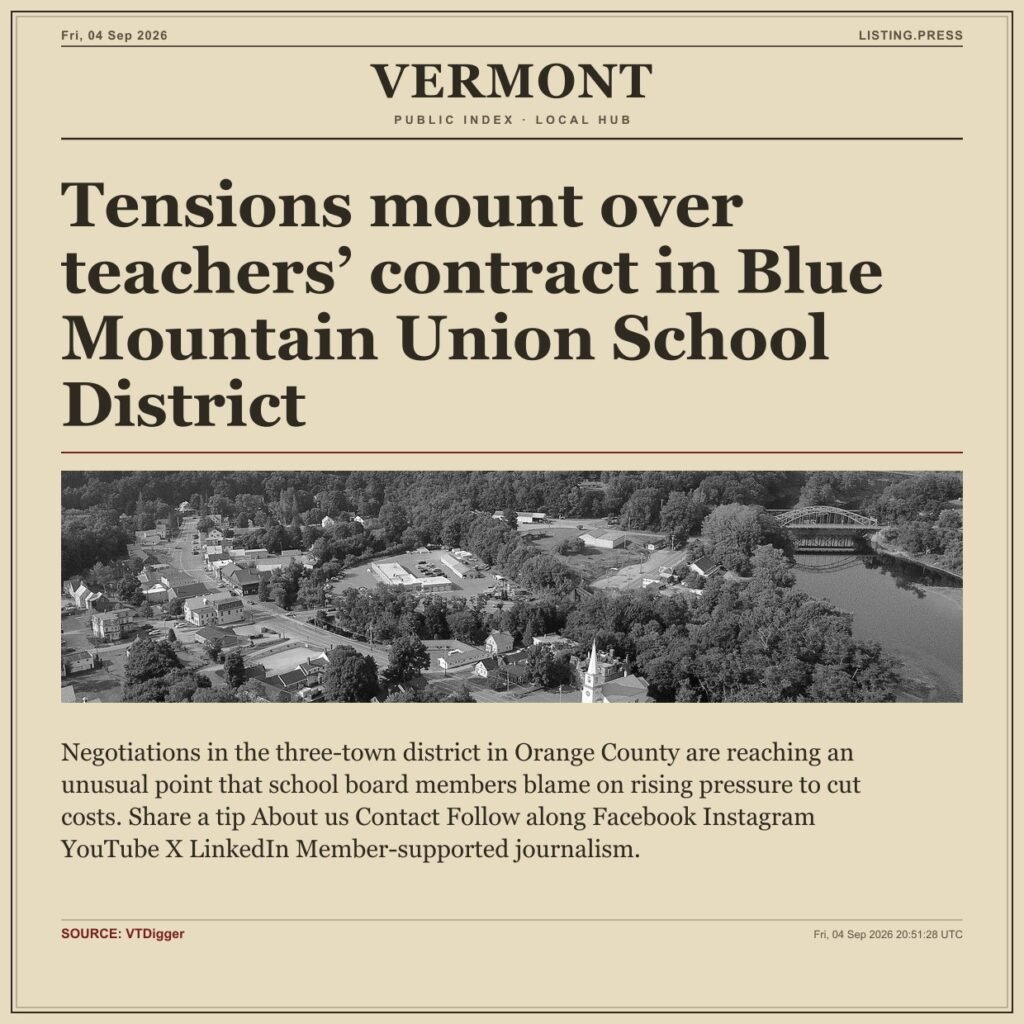 Tensions mount over teachers’ contract in Blue Mountain Union School District