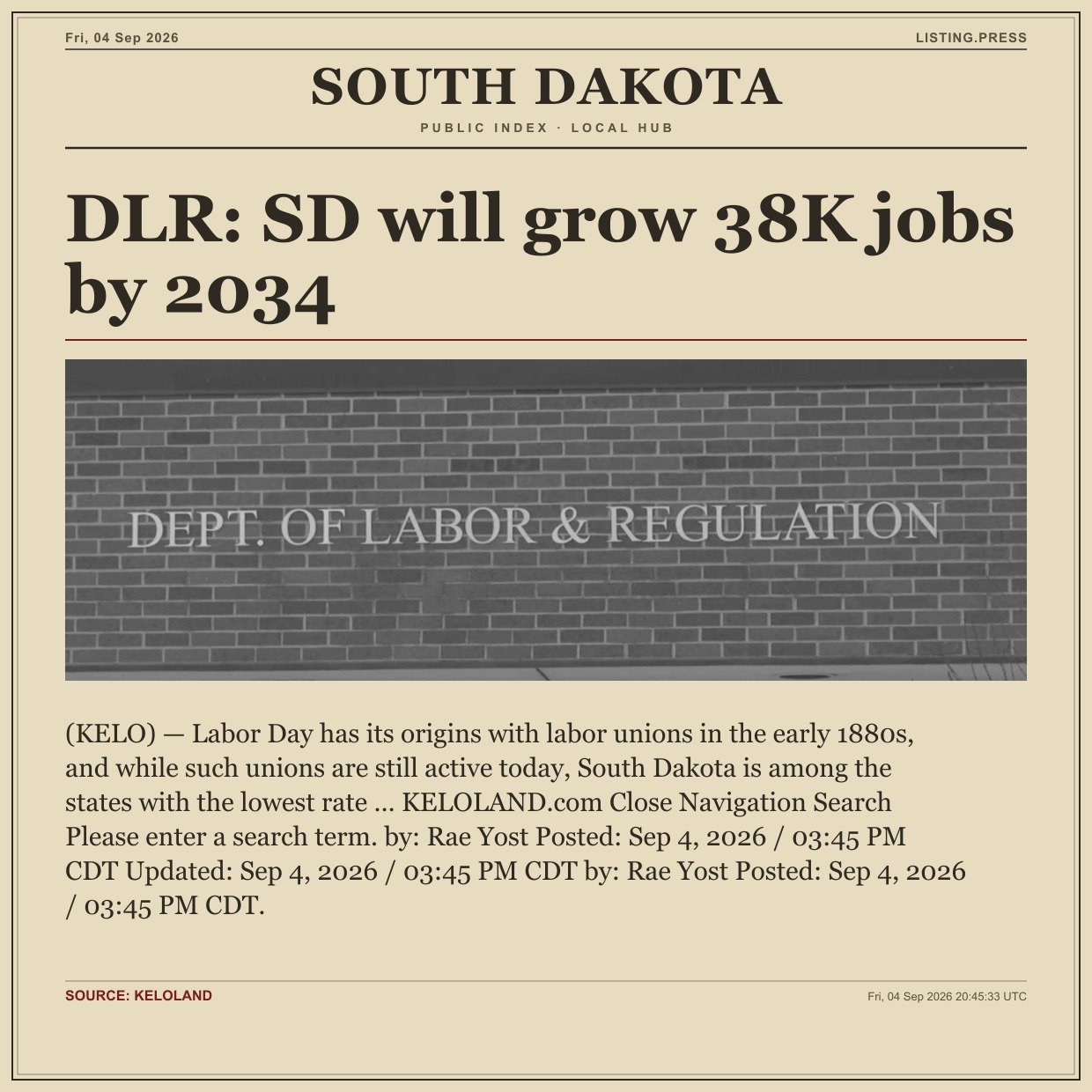 DLR: SD will grow 38K jobs by 2034