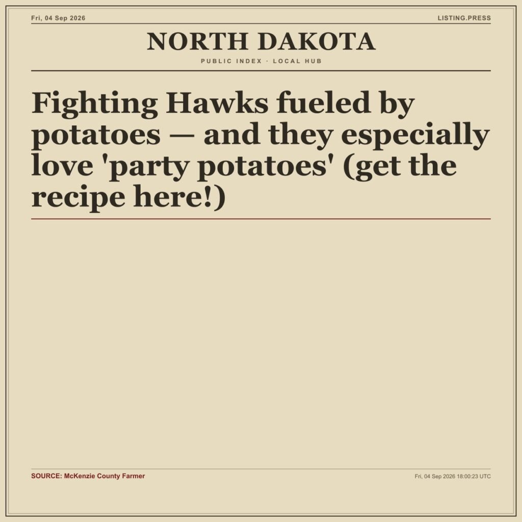 Fighting Hawks fueled by potatoes — and they especially love ‘party potatoes’ (get the recipe here!)