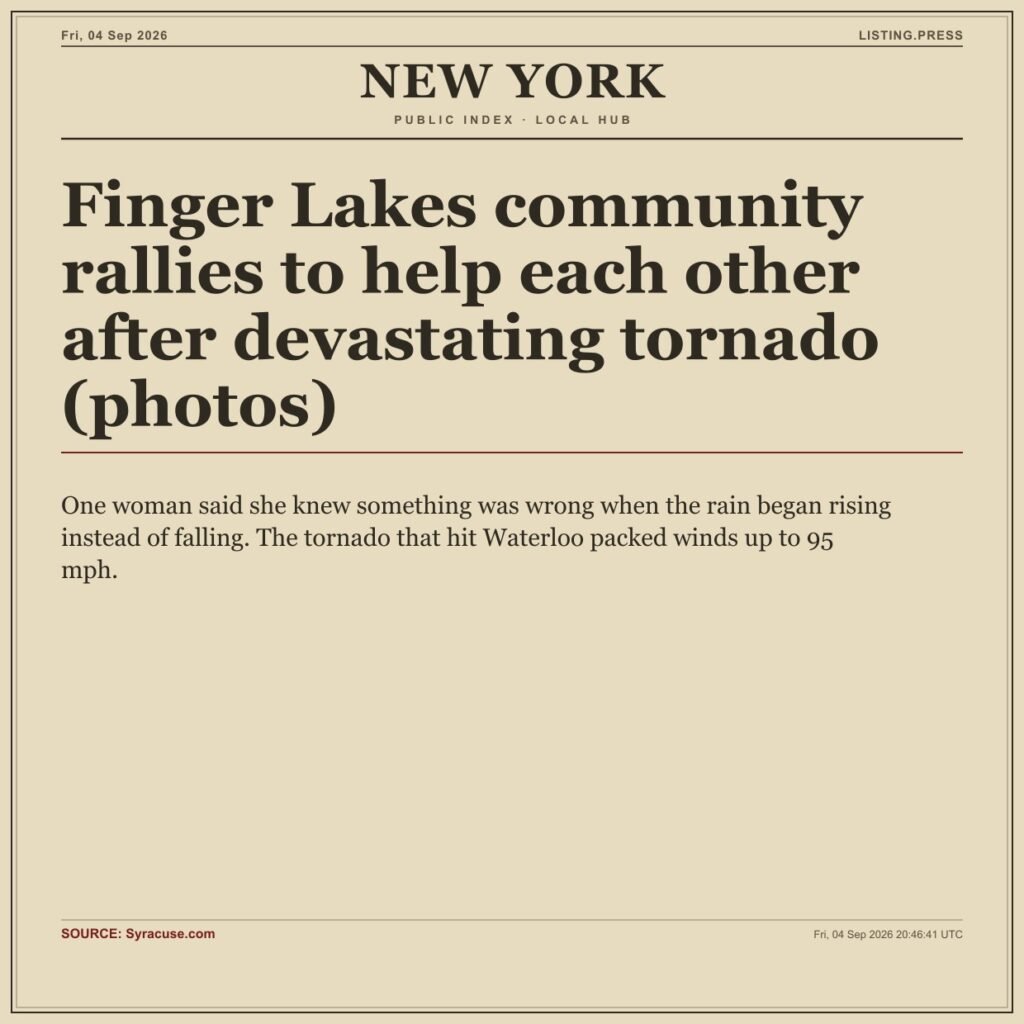 Finger Lakes community rallies to help each other after devastating tornado (photos)