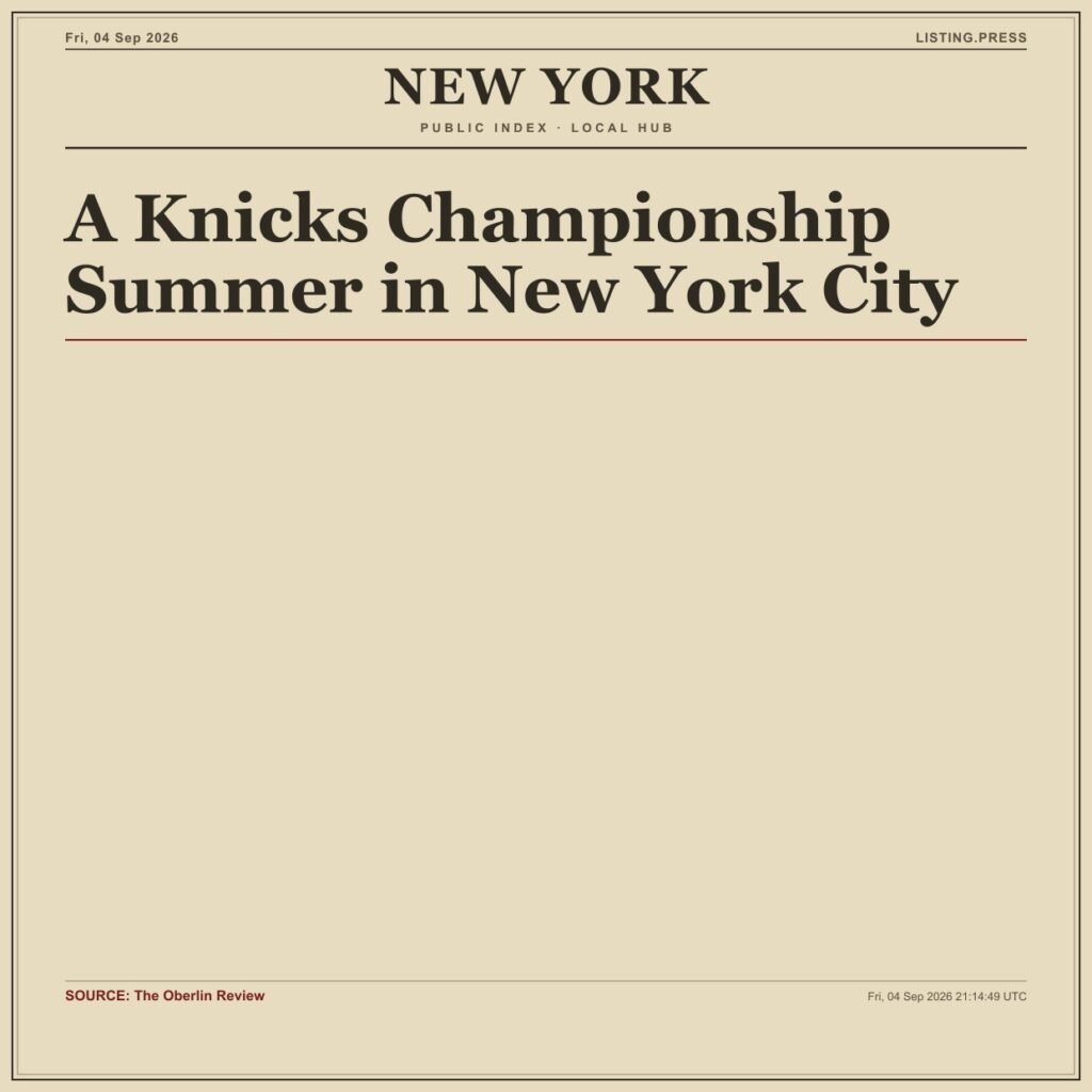A Knicks Championship Summer in New York City