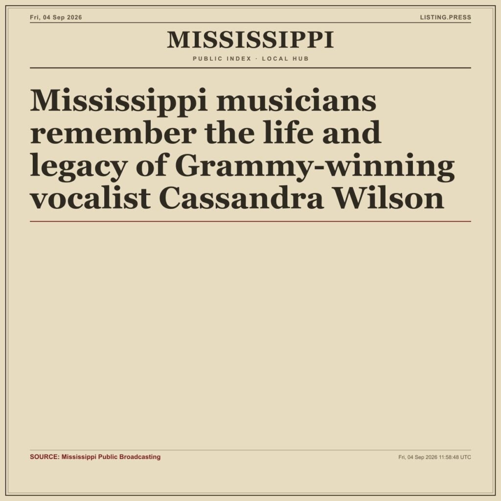 Mississippi musicians remember the life and legacy of Grammy-winning vocalist Cassandra Wilson