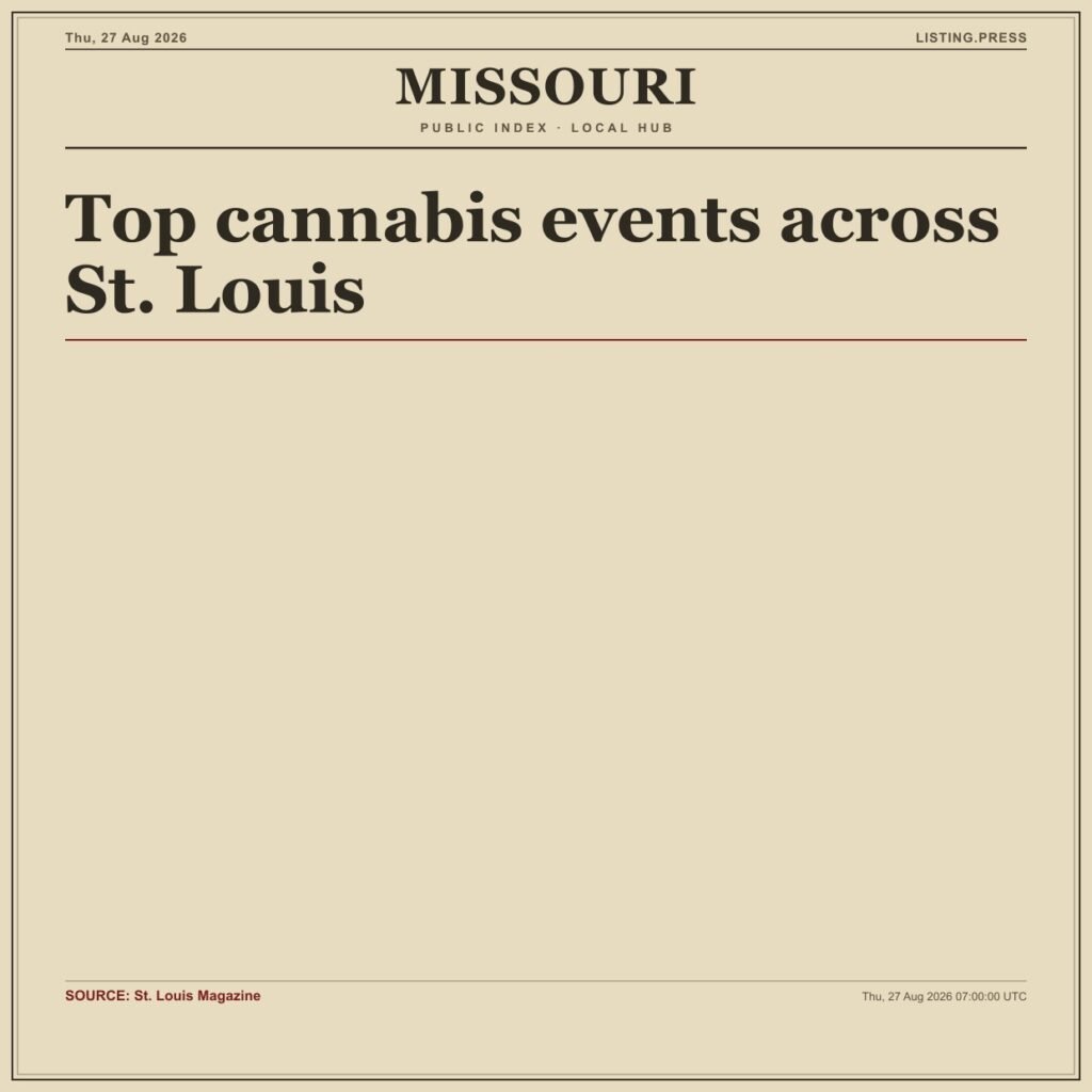 Top cannabis events across St. Louis