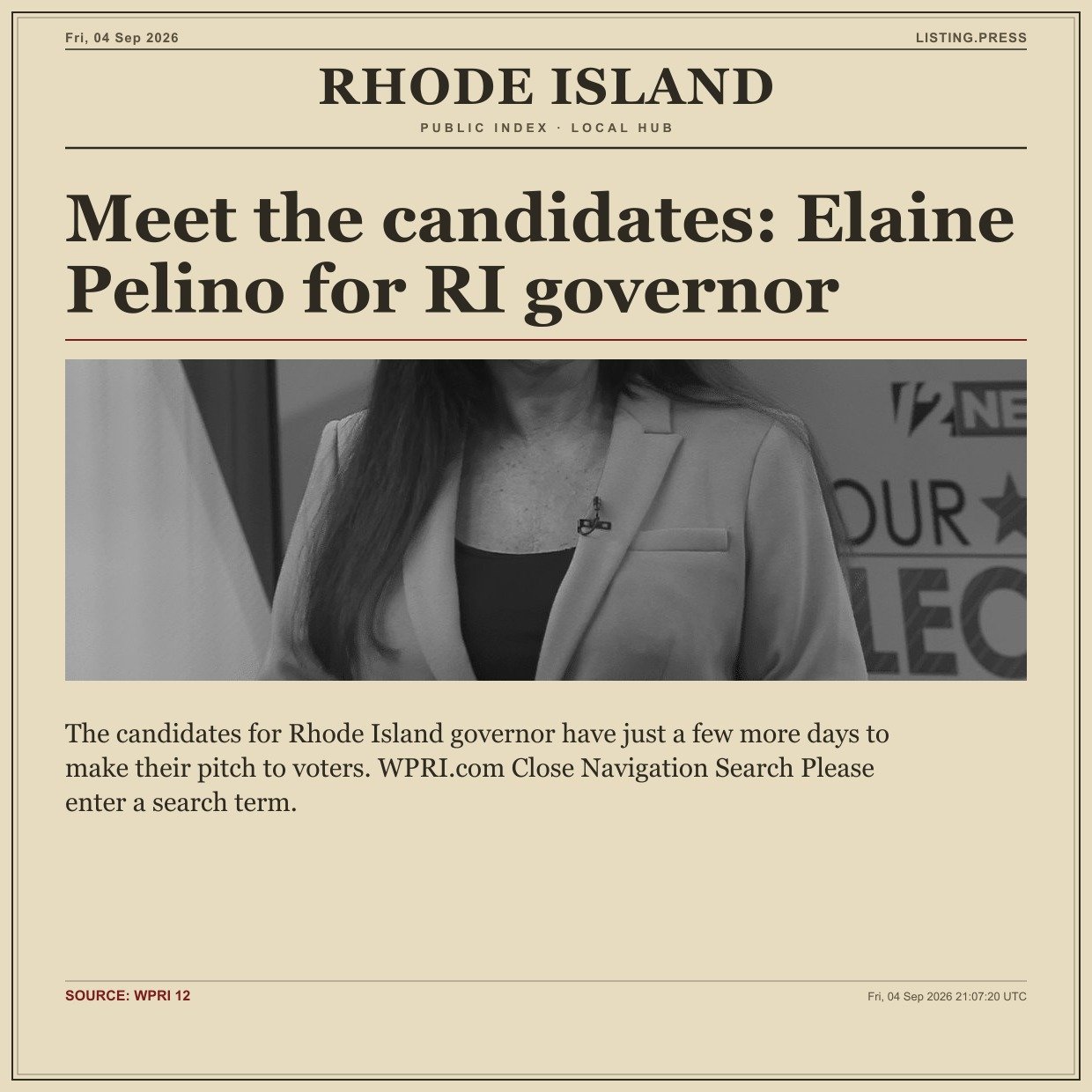 Meet the candidates: Elaine Pelino for RI governor