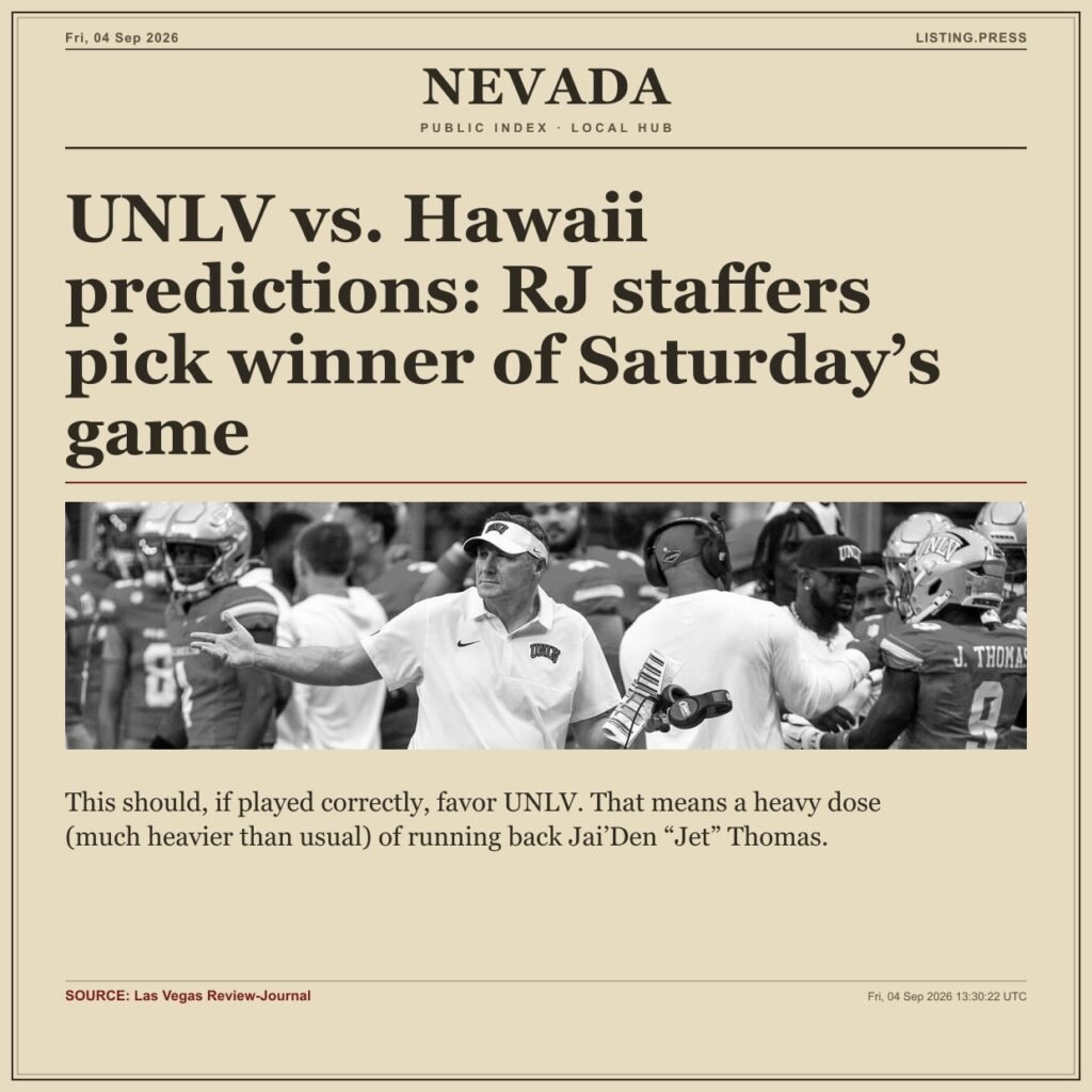 UNLV vs. Hawaii predictions: RJ staffers pick winner of Saturday’s game