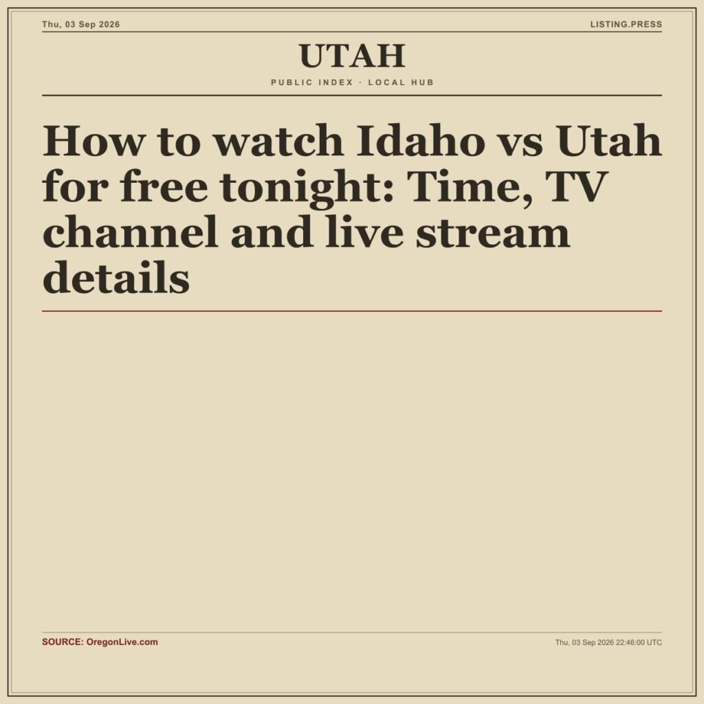 How to watch Idaho vs Utah for free tonight: Time, TV channel and live stream details
