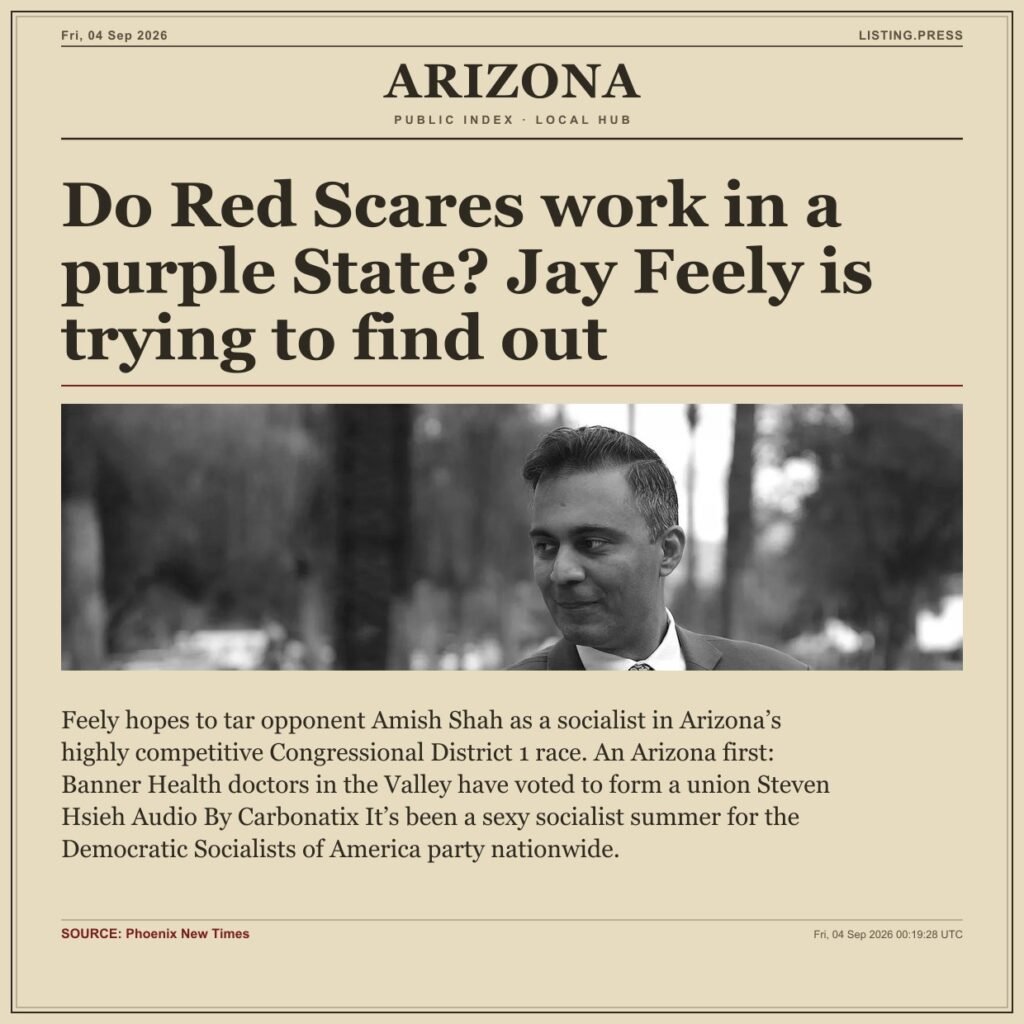 Do Red Scares work in a purple State? Jay Feely is trying to find out