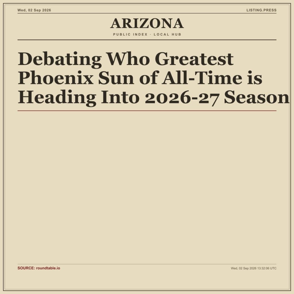 Debating Who Greatest Phoenix Sun of All-Time is Heading Into 2026-27 Season