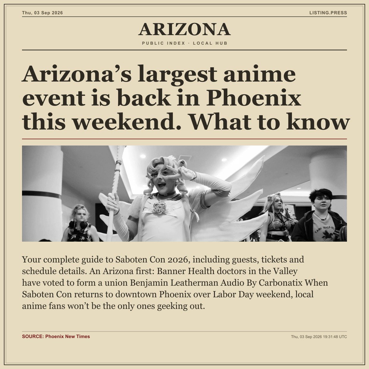 Arizona’s largest anime event is back in Phoenix this weekend. What to know