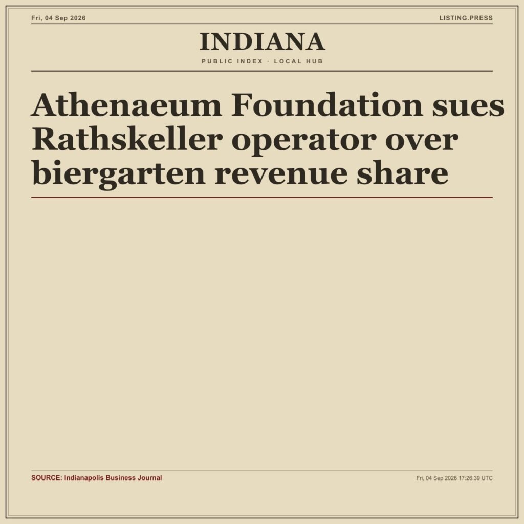Athenaeum Foundation sues Rathskeller operator over biergarten revenue share