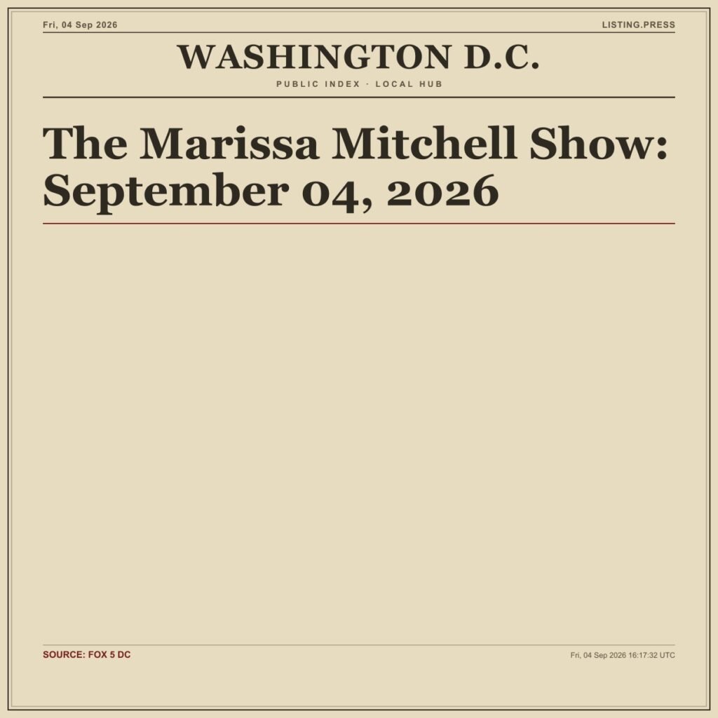 The Marissa Mitchell Show: September 04, 2026