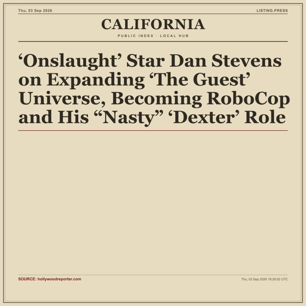 ‘Onslaught’ Star Dan Stevens on Expanding ‘The Guest’ Universe, Becoming RoboCop and His “Nasty” ‘Dexter’ Role